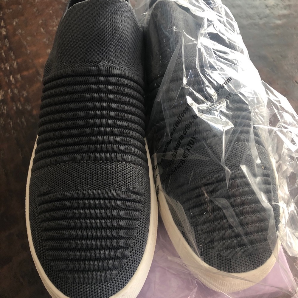 Madden Girl Grey slip ons